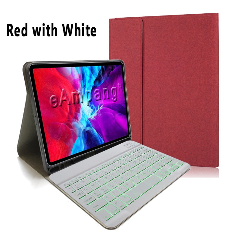 For iPad Pro 12.9 Keyboard Case Mouse Apple iPad Pro 12.9 2015 2017 2018 2020 2021 2022 English Russian Spanish Arabic Cover