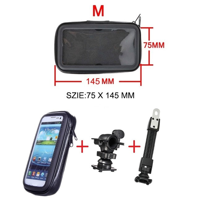 Bicycle Motorcycle Phone Holder Waterproof Case Bike Phone Bag for iPhone Xs 11 Samsung s8 s9 Mobile Stand Support Scooter Cover