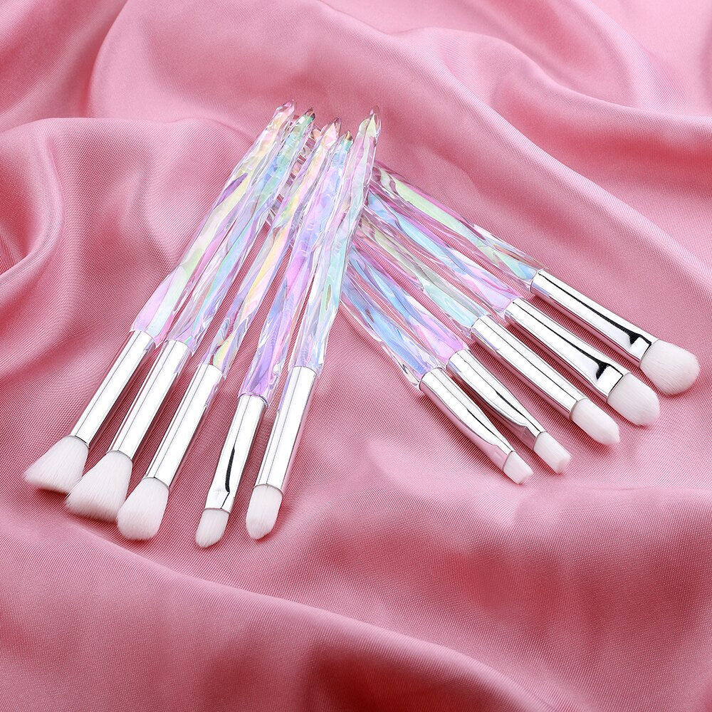 FLD Eye Brush Diamond Makeup Brushes Set Eye Shadow Lip Eyebrow Brushes High Quality Professional Lip Eyeliner Tools