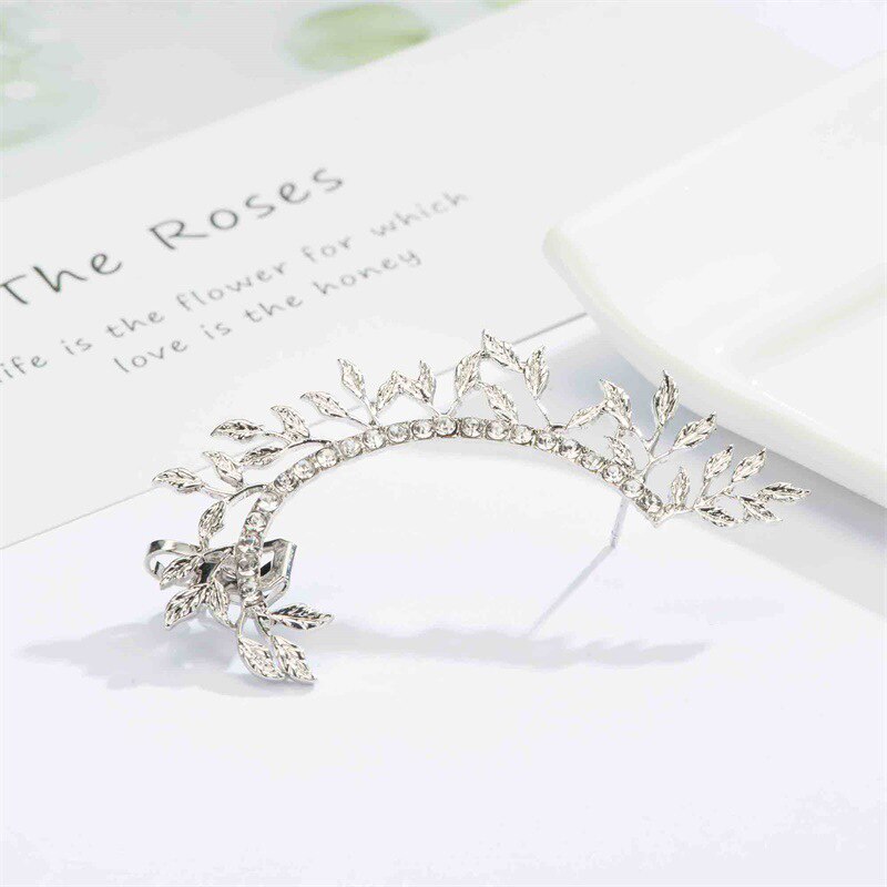 2019 New Fashion Elegant Vintage Punk Gothic Crystal Rhinestone Ear Cuff Wrap Stud Clip Earrings