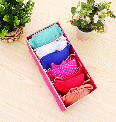 Simple Houseware Different Pieces Closet Underwear Organizer Drawer Divider Set in Gray, Beige or Pink.