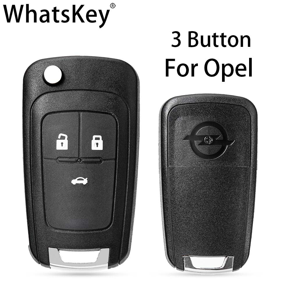 WhatsKey 2 Buttons Folding Car Key Shell Remote Flip Key Fob Case For Opel Vauxhall Astra H Insignia J Vectra C Corsa D Zafira G