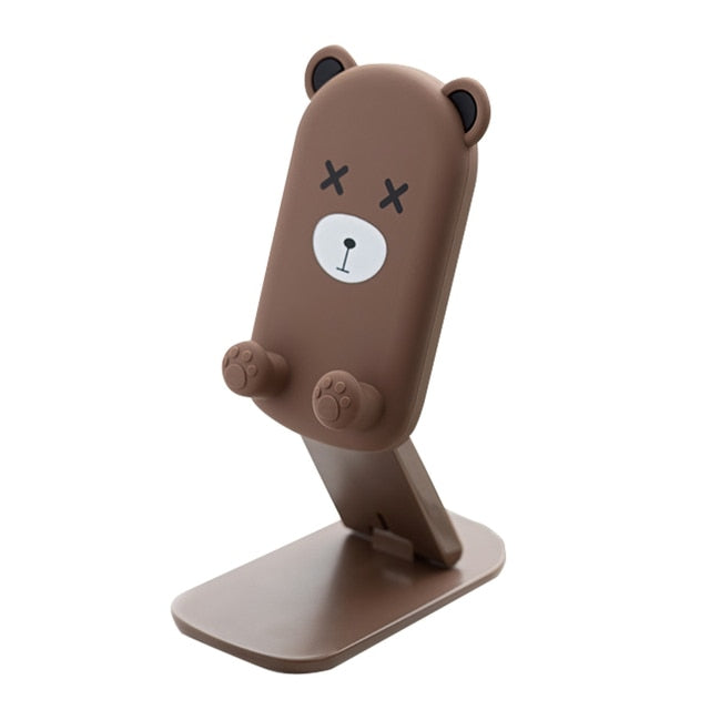 Cute Cartoon Holder Foldable Portable Cell Phone Stand Tablet Support Desktop Handset Mounting for Mobile Phone for iPad iphone