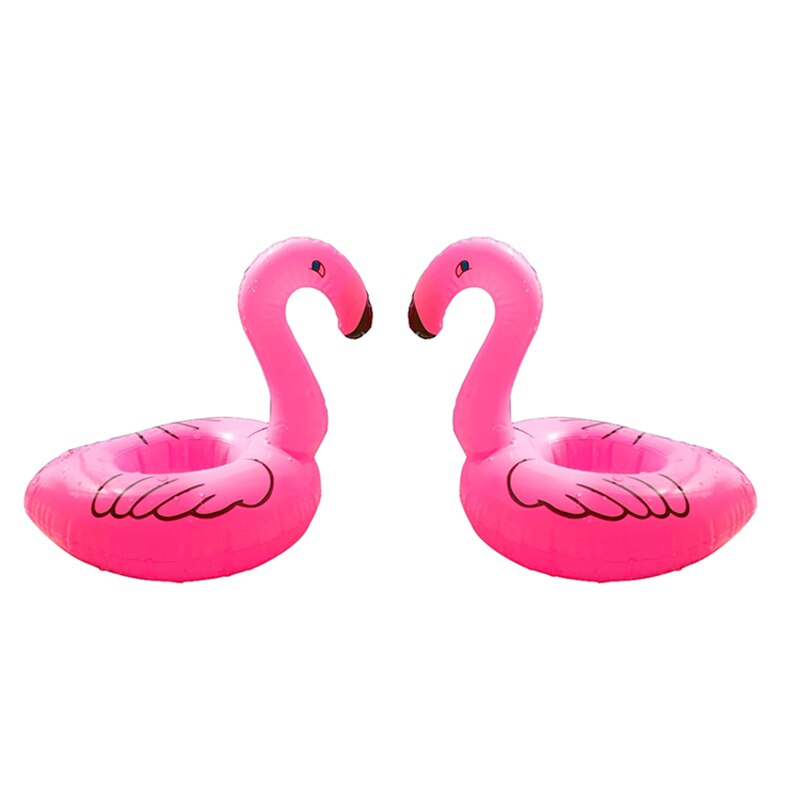 Tropical Flamingo Party Decoration Float Inflatable Drink Cup Holder Garden Pool Hawaii Party Hawaiian Toy Event Party Supplies