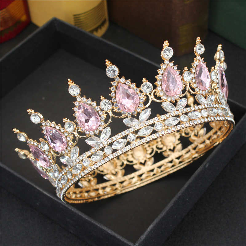 Crystal Queen King Tiaras and Crowns Bridal Diadem For Bride Women Headpiece Hair Ornaments Wedding Head Jewelry Accessories