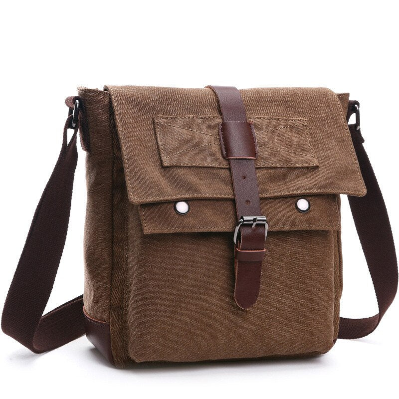 Retro Men Messenger Bags Canvas Handbags Leisure Work Travel Bag Man Business  Crossbody Bags Briefcase for Male Bolsas XA108ZC