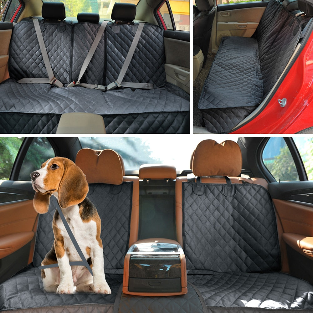 Dog Seat Cover Waterproof Pet Car Seat Cushion Car Rear Back Mat Pet Travel Cat Dogs Cushion Protector With Middle Seat Armrest