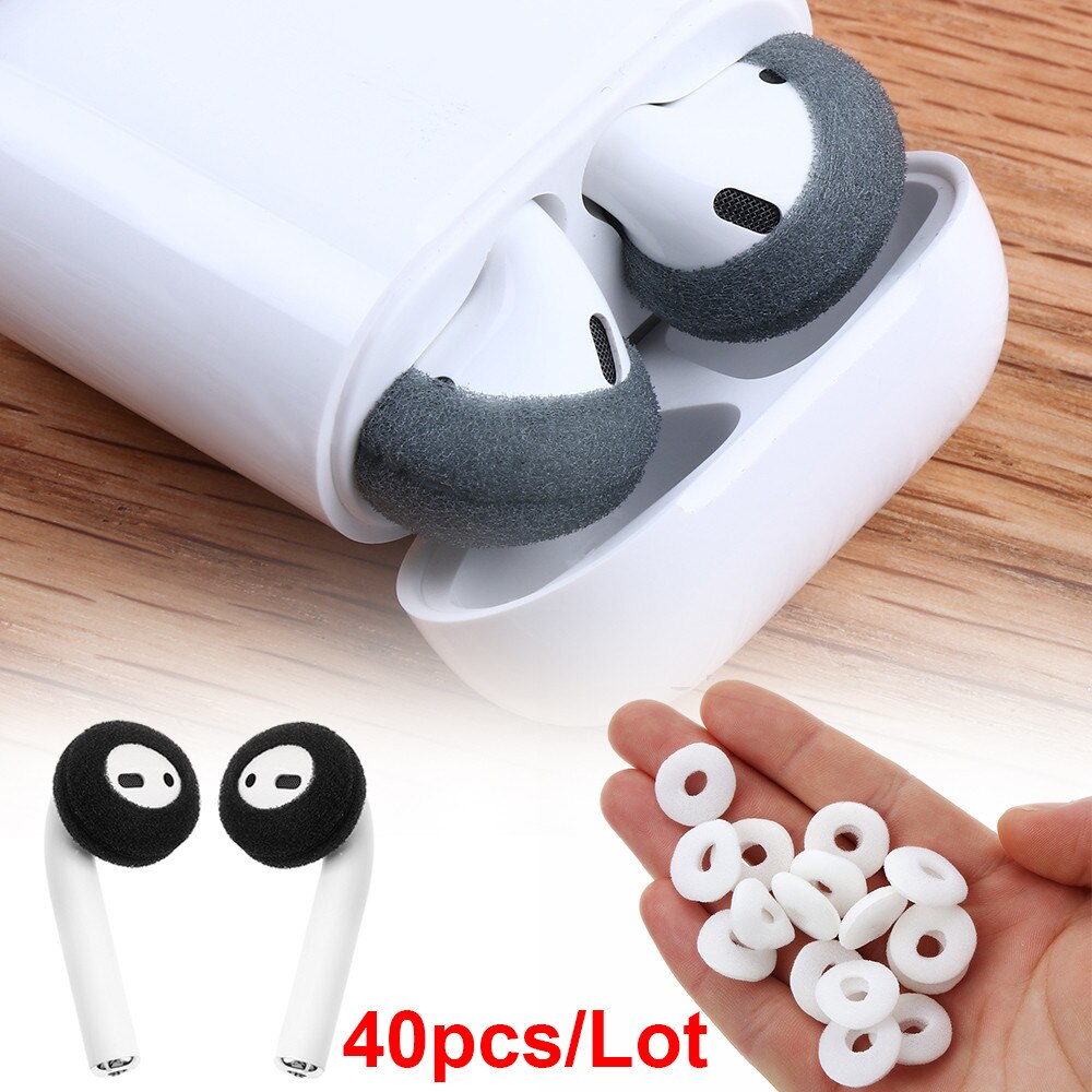 40PCS Anti Slip Sponge Earpad For Airpods Earpods Replacement Soft Earphone Foam Cover Sponge Ear Pad Case