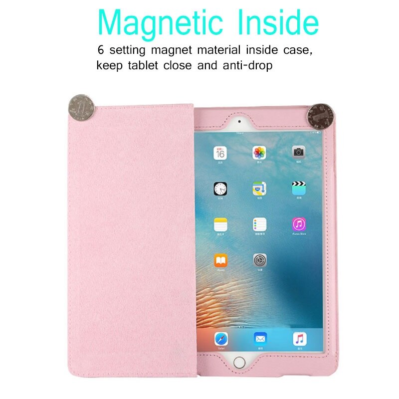 Folio Coque for iPad 2017 2018 9.7 5th 6th iPad Air 1 Air 2 Case Magnetic Smart A1566 A1822 PU Stand for iPad 2018 Air 2 Cover