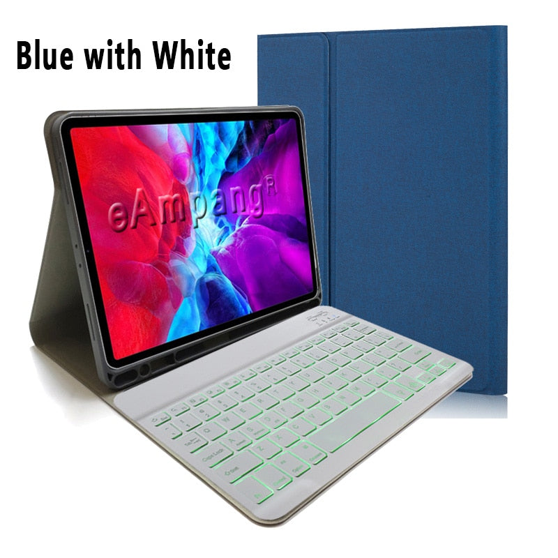 For iPad Pro 12.9 Keyboard Case Mouse Apple iPad Pro 12.9 2015 2017 2018 2020 2021 2022 English Russian Spanish Arabic Cover