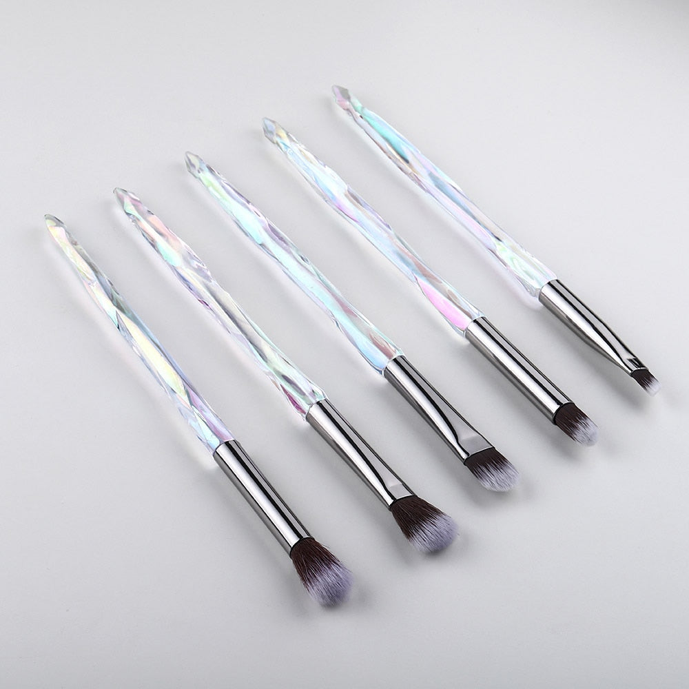 FLD Eye Brush Diamond Makeup Brushes Set Eye Shadow Lip Eyebrow Brushes High Quality Professional Lip Eyeliner Tools