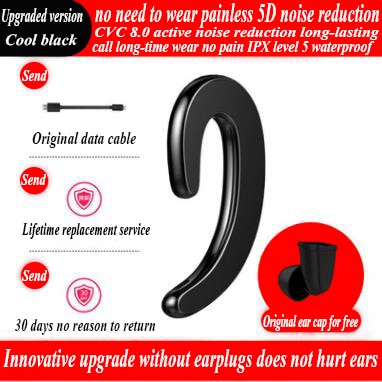 The integrated bone conduction type hanging ears monaural bluetooth wireless headset, wireless headset with warehouse