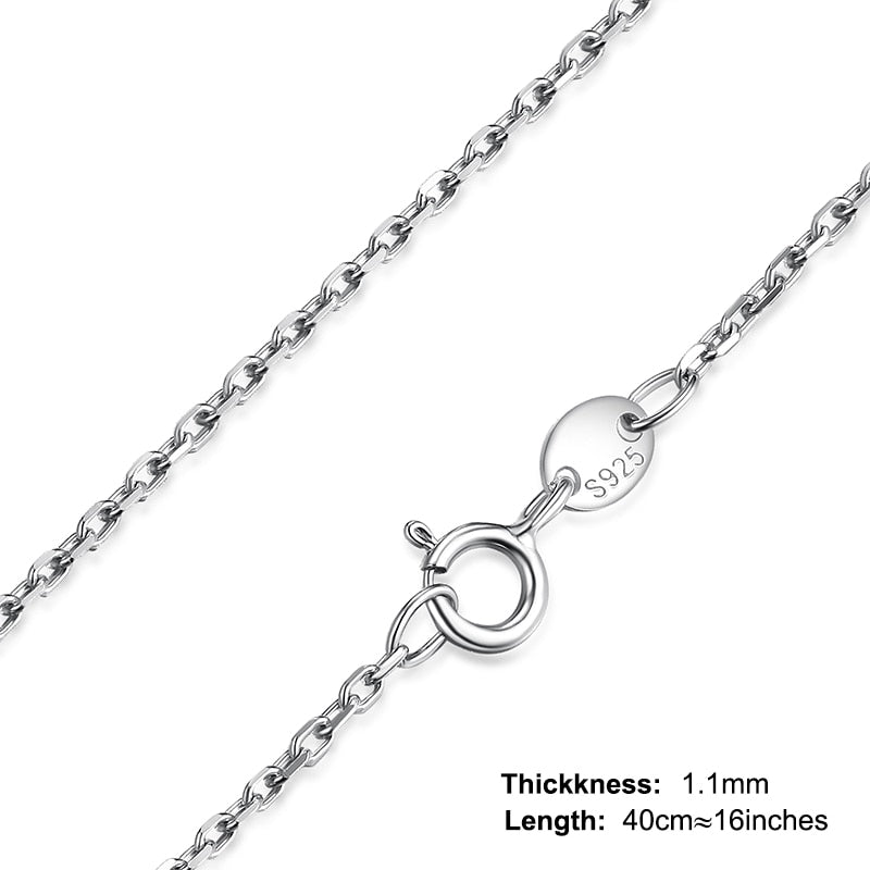 JewelryPalace Genuine 100% 925 Sterling Silver Necklace Ingot Twisted Trace Belcher Snake Bar Singapore Box Chain Necklace Women