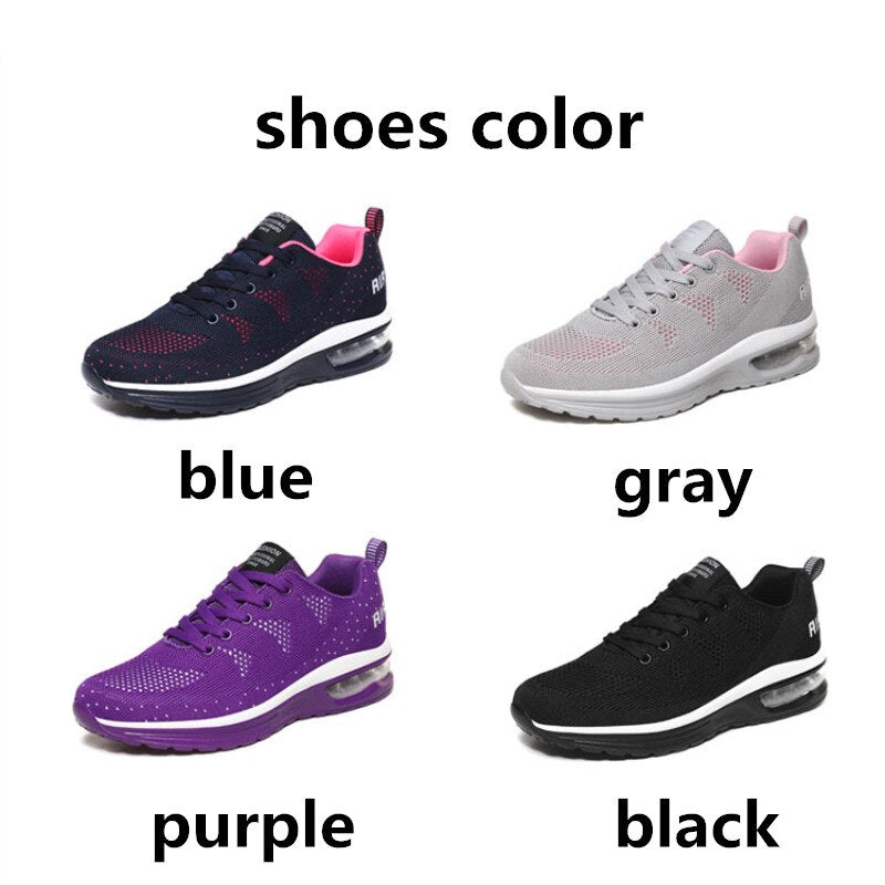 STRONGSHEN Women Shoes Breathe Lady Flat Summer Sneakers Light Breathable Shoes Female Mesh Sneaker Woman Flat Shoes