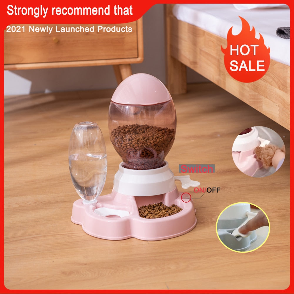 4 Style Pet Cat Bowl Dog for Cats Feeder Bowls Kitten Automatic Drinking Fountain 1.5L Capacity Puppy Feeding Waterer Products