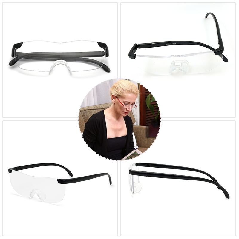 Eyewear Portable 250 Degree Presbyopic Glasses Magnifiers Magnifying Spectacles Eye Protection See 160% More Better