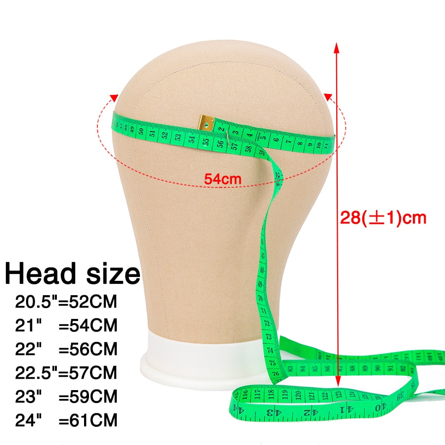 Alileader Training Mannequin Head Canvas Block Head Display Styling Mannequin Manikin Head Wig Stand Free Get T Needle Holder