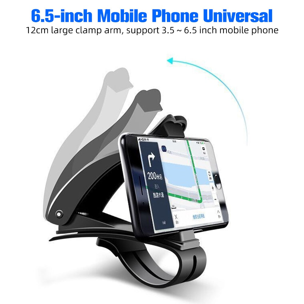 FONKEN Car Phone Holder Clip Universal Phone Support In Car GPS Navigation Dashboard Mobile Phone Stand For Xiaomi Redmi 9 Pro