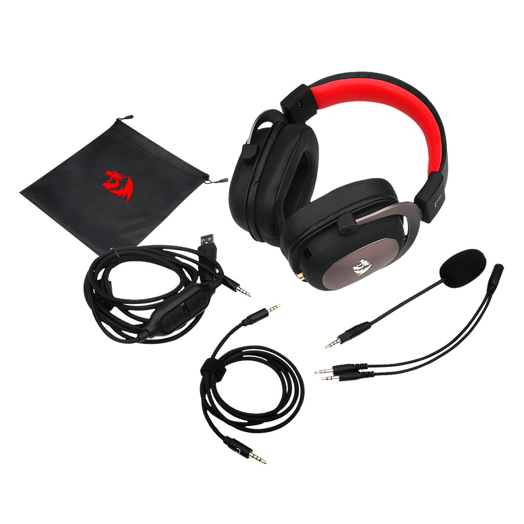 Redragon H510 Zeus Wired Gaming Headset 7.1 Surround Sound Multi Platforms Headphone Works PC Phone PS5/4/3 Xbox One/Series X NS