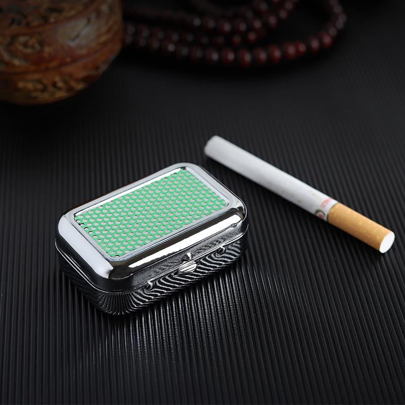 Portable Ashtray Outdoor Travel Mini Ash tray Stainless Steel Sealed Outdoor Ashtray Pocket Ashtray Travel Tray