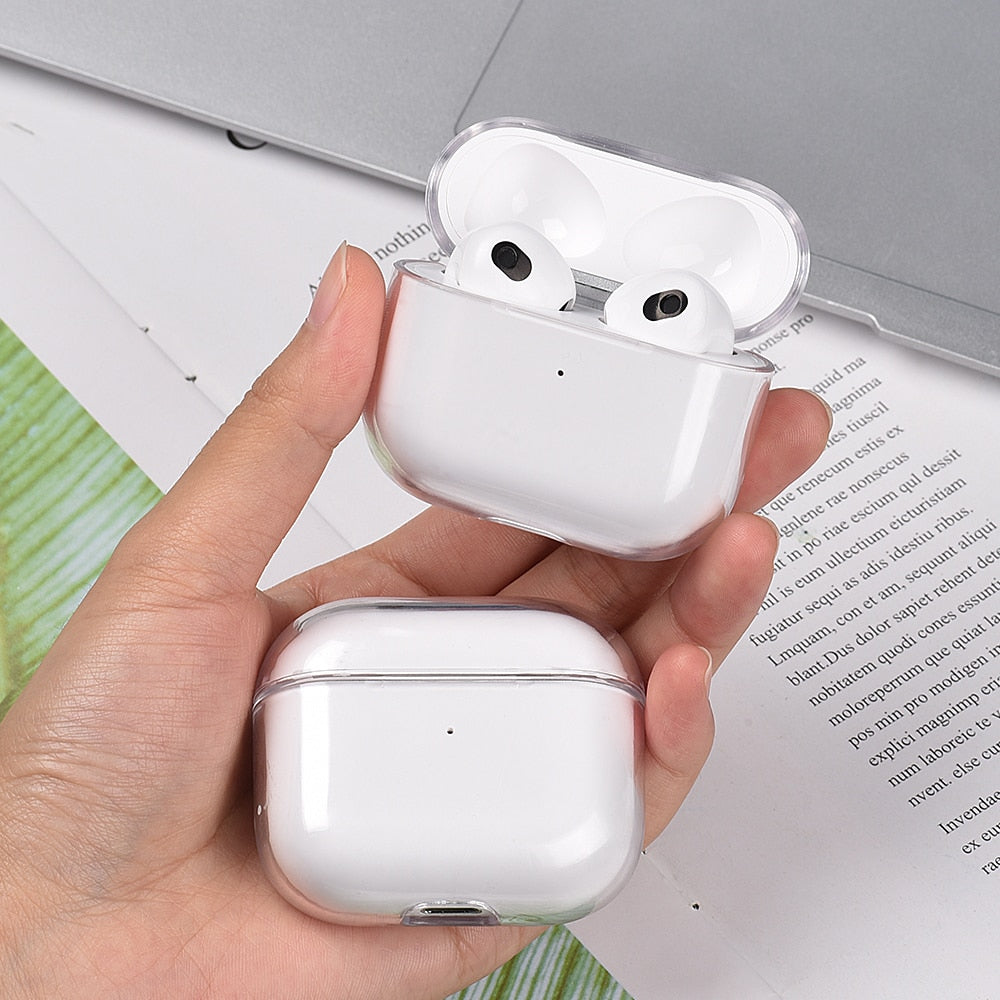 Transparent Case For Airpods 2 3 Pro 1 Case PC Clear Earphone Cover for Apple Air Pods Pro 2 3 1 Earpods Case Charging BOX Shell