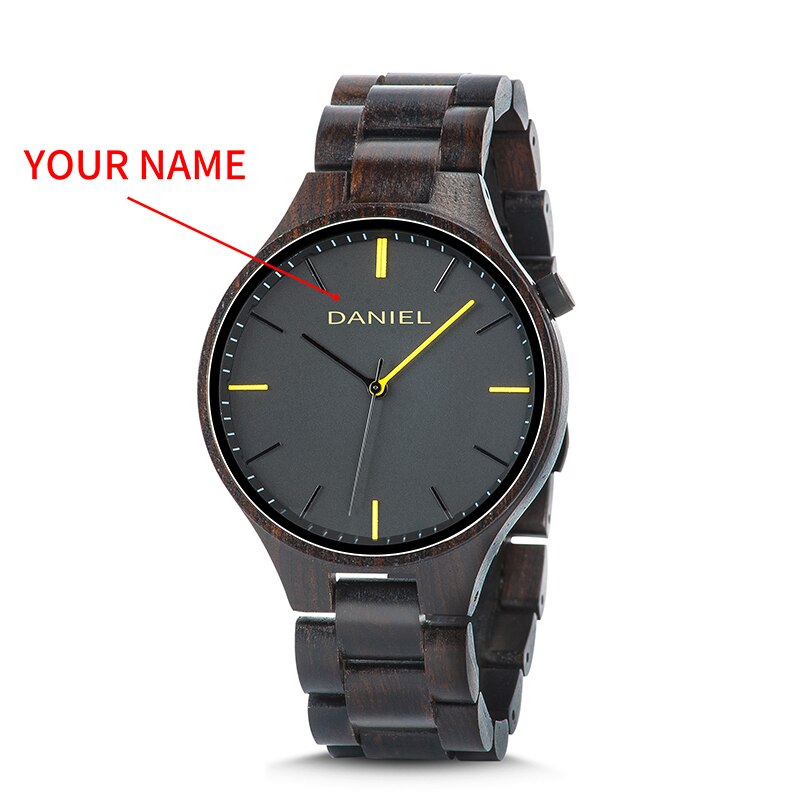 Cuatomize Name BOBO BIRD Wood Watch Men Top Luxury Brand Wristwatches Male Clock in Wooden Gift box Marriage anniversary gift