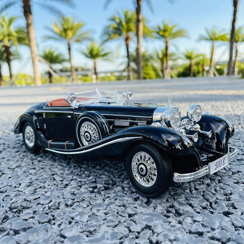 Maisto 1:18 Mercedes 500K 1936 classic car Alloy Retro Car Model Classic Car Model Car Decoration Collection gift