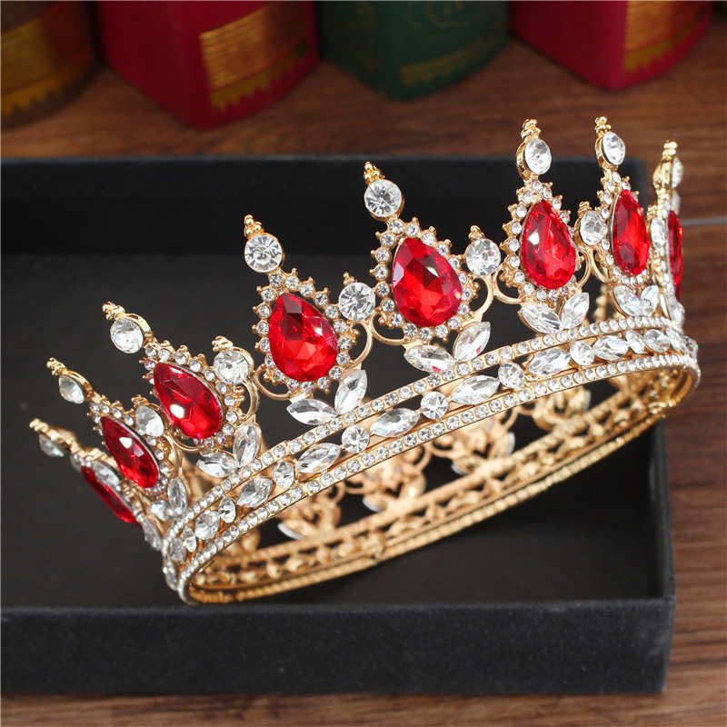 Crystal Queen King Tiaras and Crowns Bridal Diadem For Bride Women Headpiece Hair Ornaments Wedding Head Jewelry Accessories