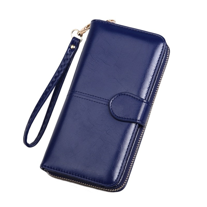 Pu Leather Women Wallets Women Purses Fashion Long Zipper Women's Wallet Money Coin Holder Female Long Purse Female Purse Zipper