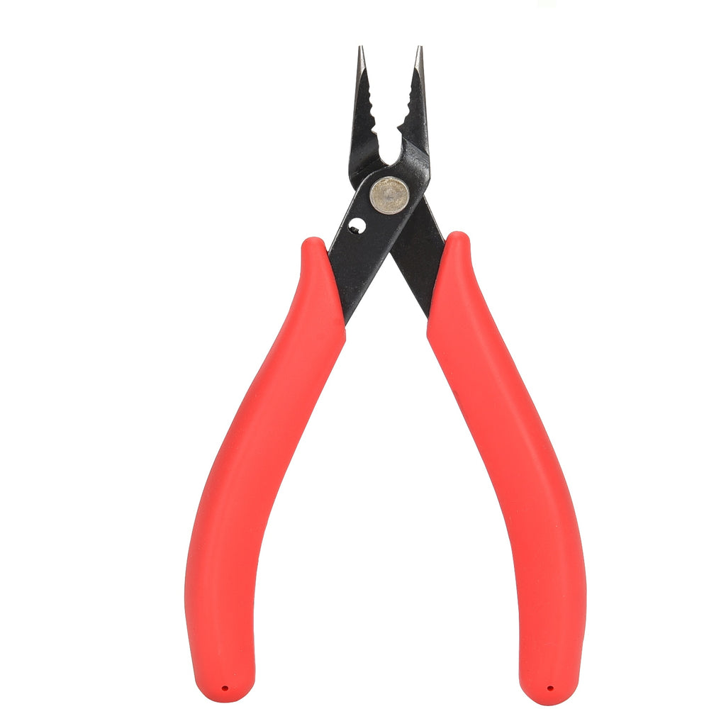 Red Stainless Steel Nose Pliers For Jump circles & Split circles Double Rings DIY Accessories Crimping Jewelry Finding Making Tool