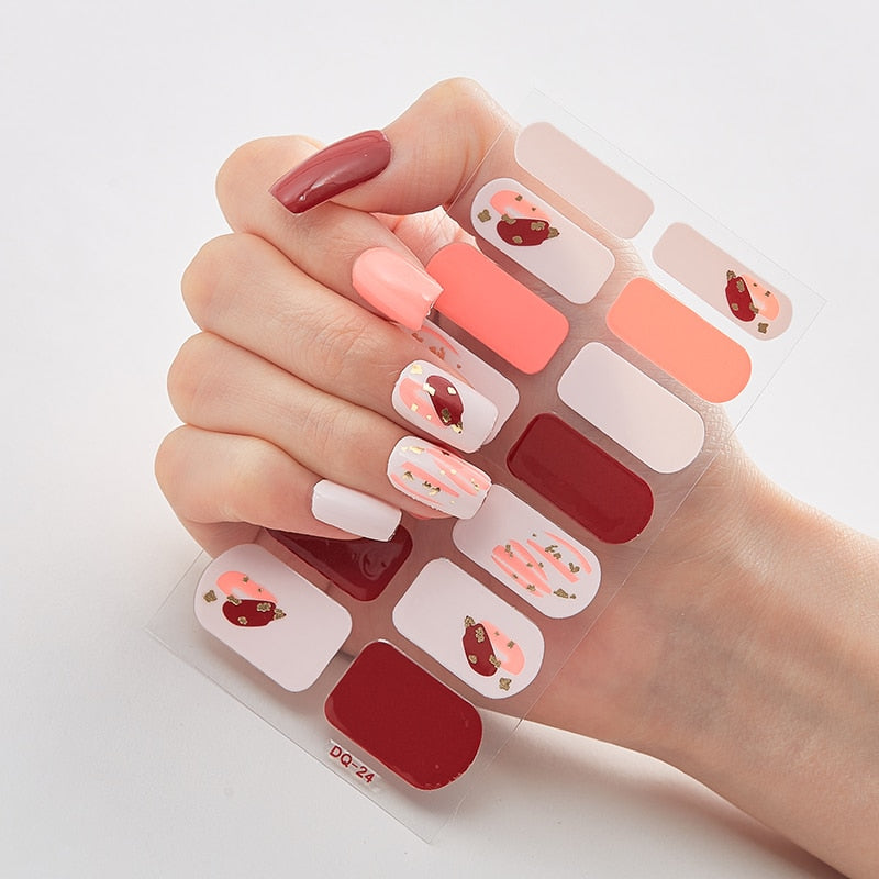 Full Cover Nail Stickers Designer Nail Decals Fashion Five Sorts 0f Nail Stickers  Nail Sticker set Nail Decoration Nail Strips