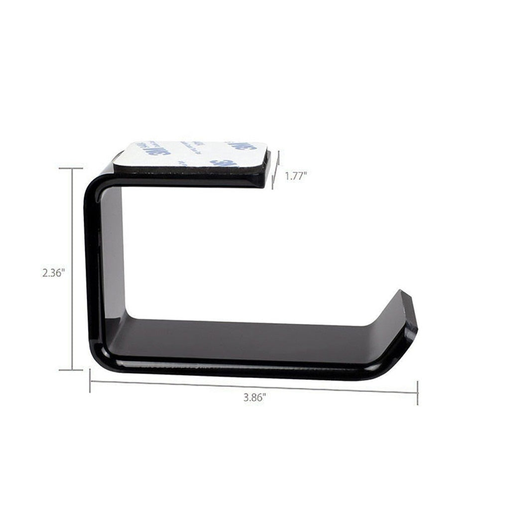 Sticky Acrylic Headphone Bracket Sticker Wall Mounted Headset Holder Stand Under Desk Hanger Hook Earphones Display Stand Holder