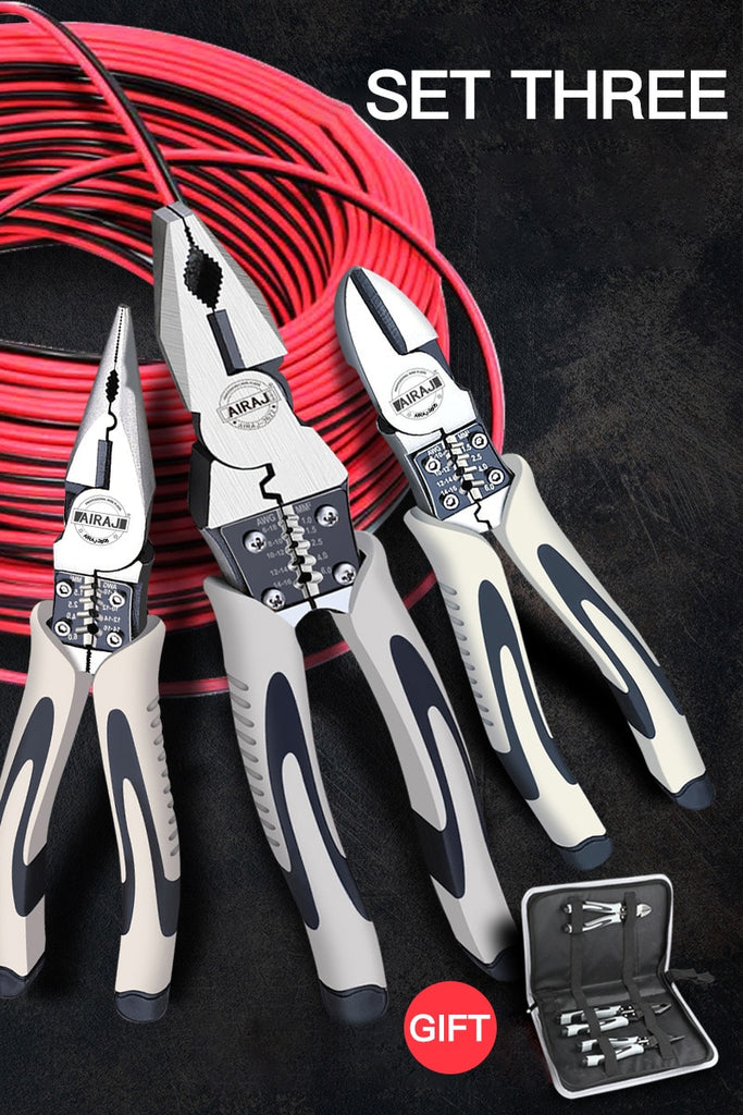 AIRAJ Universal Multifunctional Diagonal Wire Pliers Needle Nose Pliers Hardware Tools Universal Wire Cutters Electrician