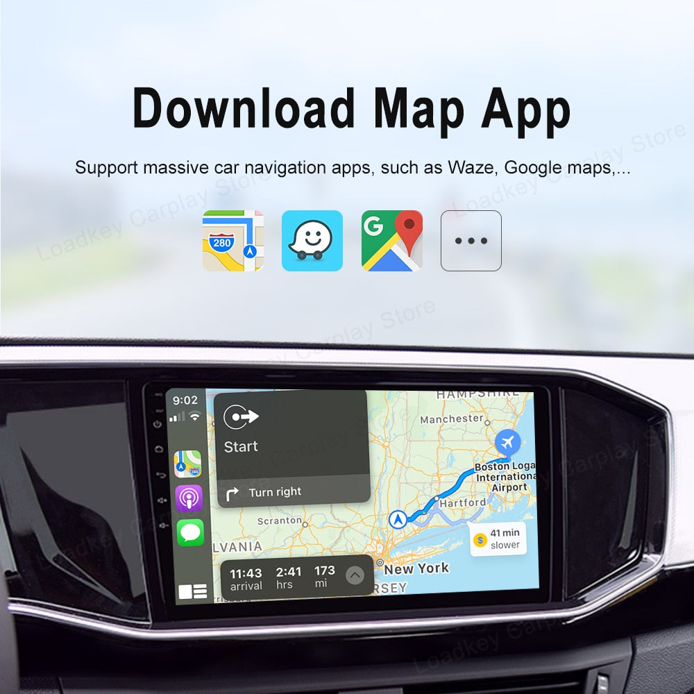 LoadKey & Carlinkit Wired & Wireless CarPlay Wireless Android Auto Dongle for Modify Android Screen Car Ariplay Smart Link IOS15