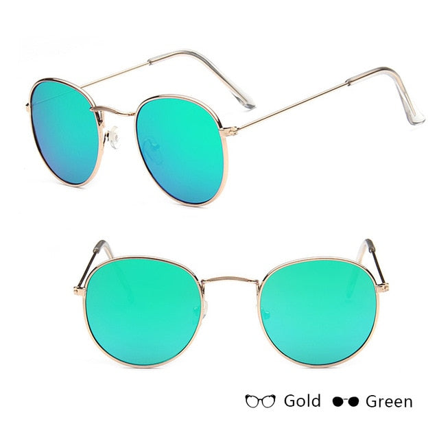 DYTYMJ Small Round Sunglasses Women Brand Designer Retro Glasses Women Mirror Eyeglasses Women/Men Vintage Oculos De Sol Gafas