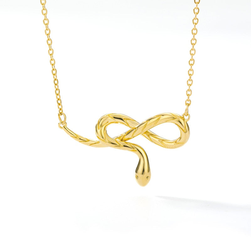 Snake Necklace for Women Stainless Steel Gold  Color Snake Pendant Necklace Choker Jewellery Collier Best Friend Gift