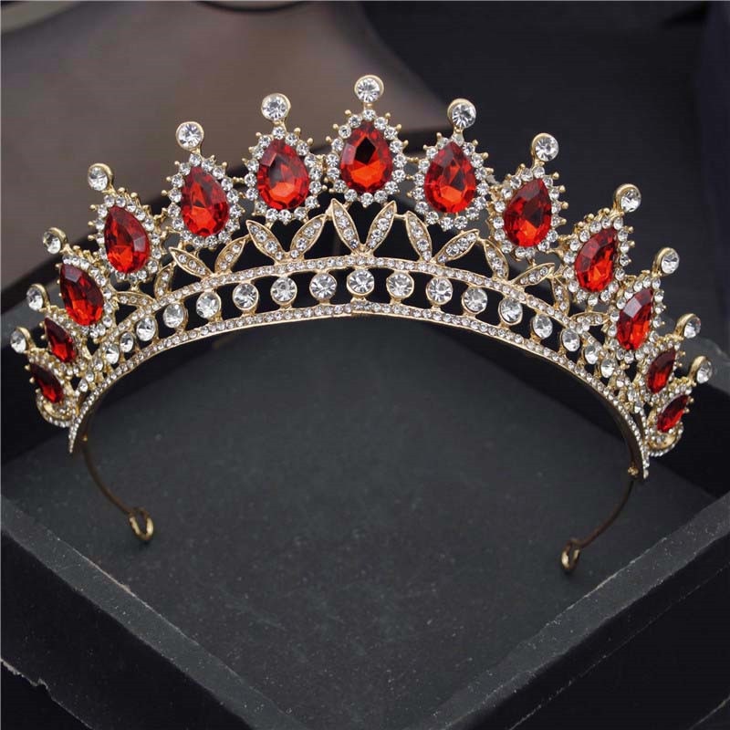 Crystal Vintage Royal Queen King Tiaras and Crowns Men/Women Pageant Prom Diadem Hair Ornaments Wedding Hair Jewelry Accessories