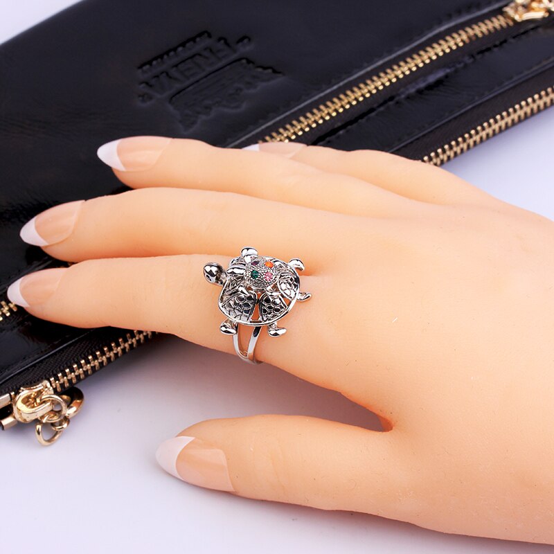 Fashion Enamel Metal Gold Rings Unique Fine Jewelry Scarves Pink Black Painted Flower Ring Gifts For Women Girls Perfect Quality