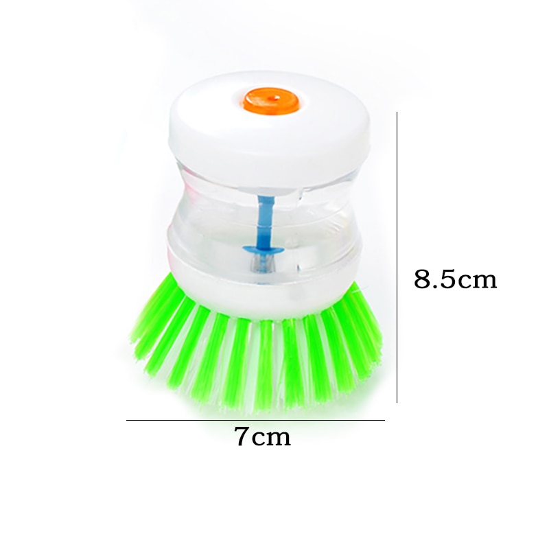 1Pc Automatic Liquid Cleaning Brush Washing Soap Dispenser Dish Cleaning Brushes Kitchen Accessories Gadgets Cleaning Tool