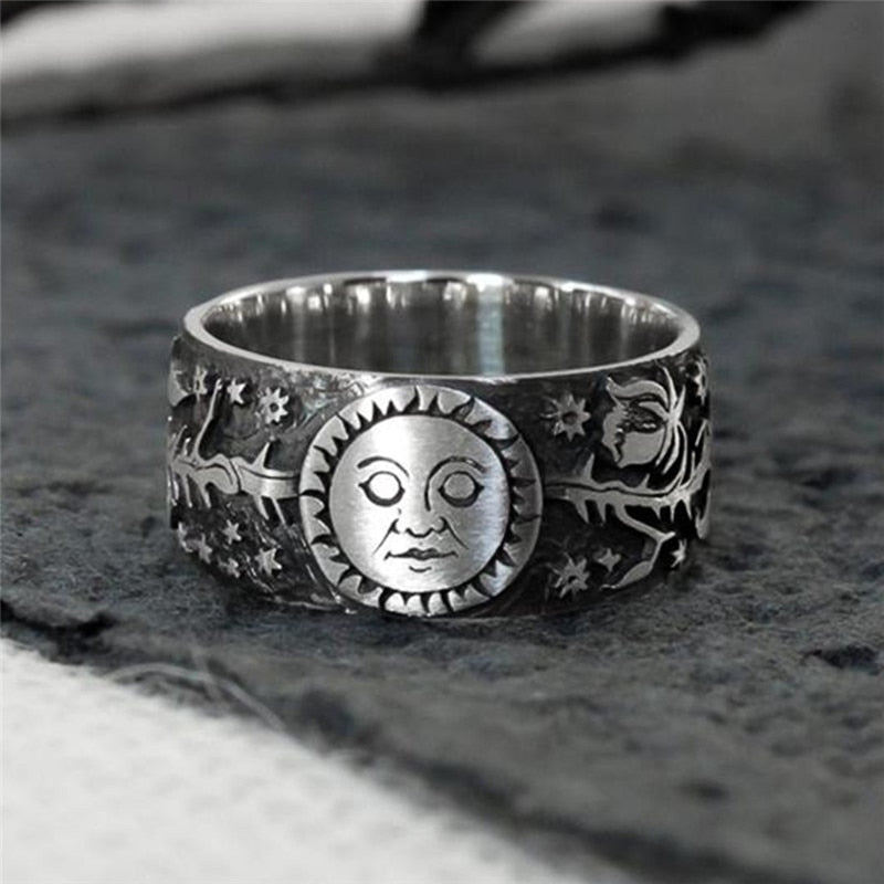 CAOSHI New Fashion Engraved Rings Delicate Pattern Women Men Couple Rings Anniversary Gift Daily Wear Personality Unisex Jewelry