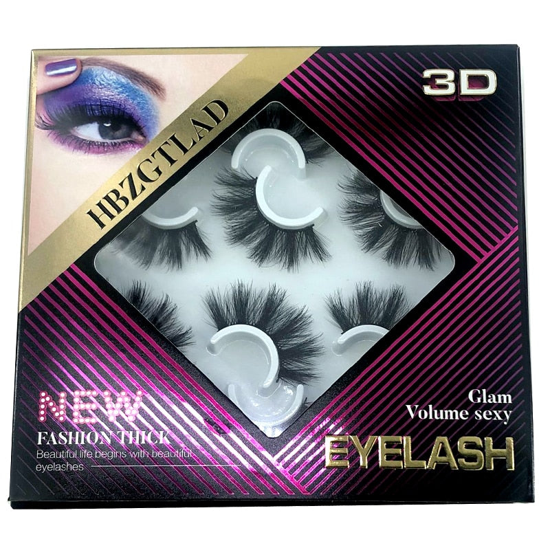 2023 New 5 pairs natural false eyelashes fake lashes long makeup 3d mink lashes eyelash extension mink eyelashes short eyelashes