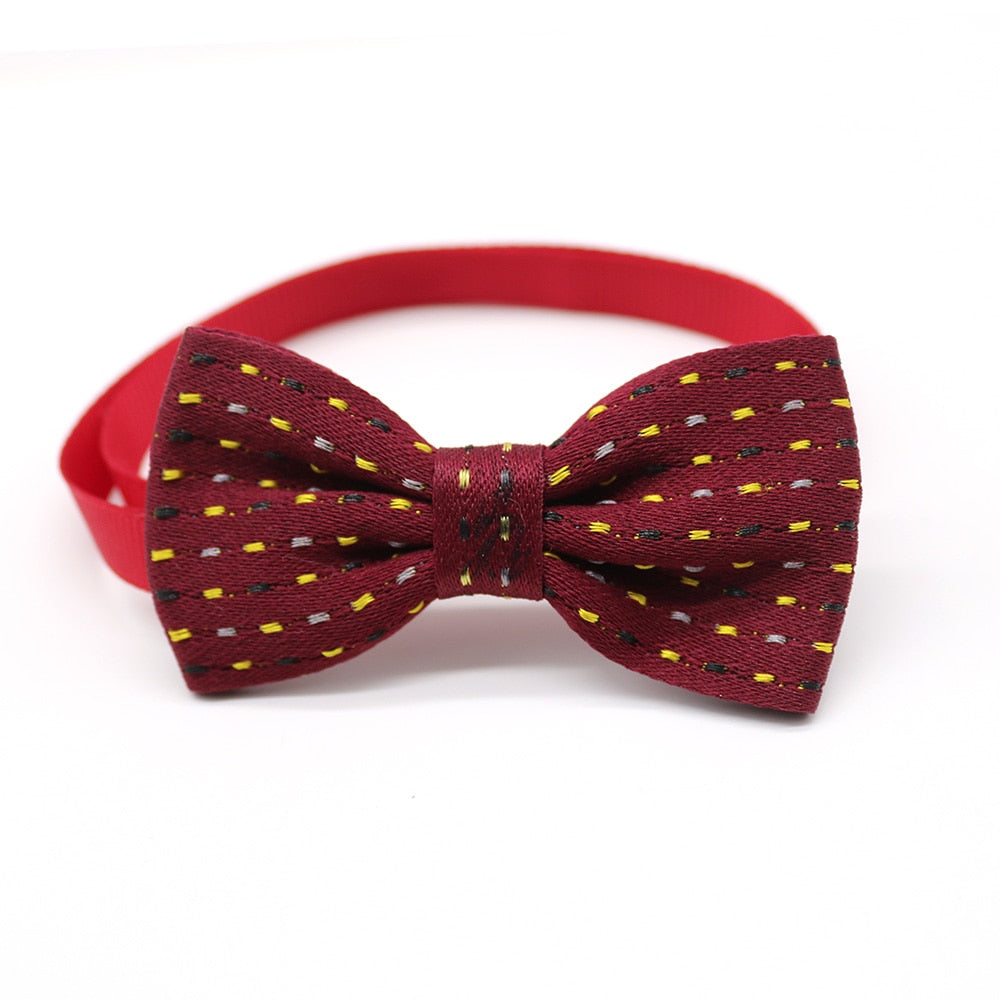 Wholesale 100pcs Pet Dog Cat Bowties Collar Pet Bows Puppy Cat Ties Bow Tie Neckties Samll -dog Pet Cat Grooming Supplies