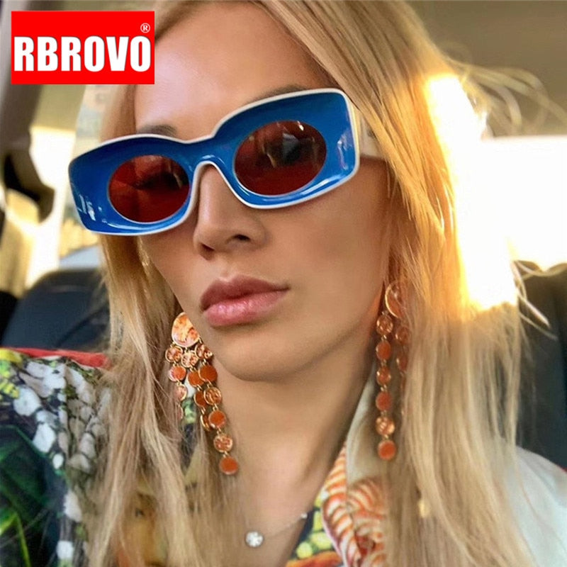 RBROVO Oversized Square Sunglasses Women 2023 Luxury Vintage Sunglasses Women Brand Glasses for Women/Men Oculos De Sol Feminino