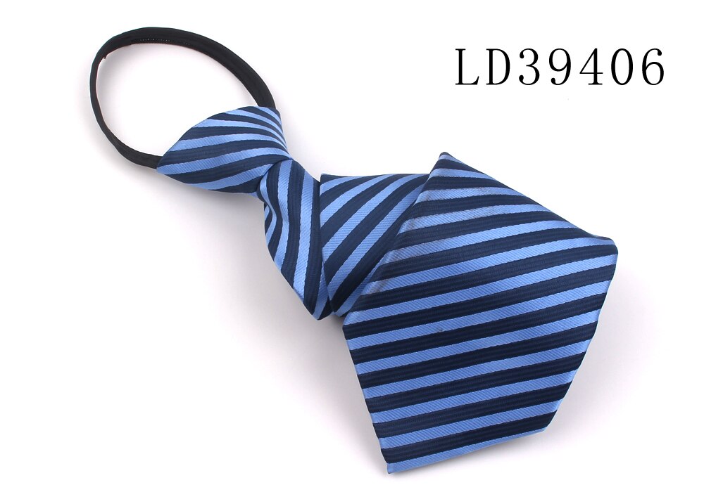 Zipper Tie For Men Women Classic Skinny Neck Tie For Wedding Casual Plaid Mens Neckties Suits Striped Neck Ties Jacquard Cravat