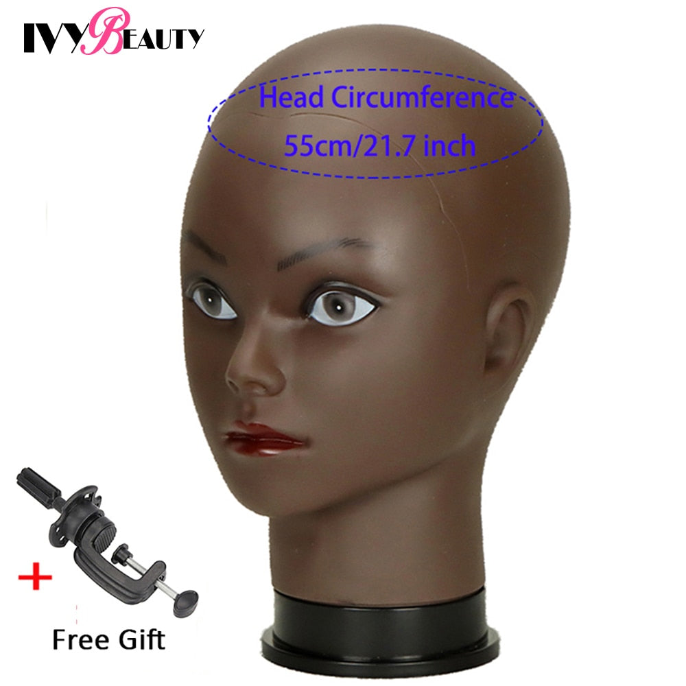 Hot Selling Female Mannequin Head With Wig Stand Clamp For Makeup Practice Cosmetology Manikin Head For Wig Hat Display 51Cm