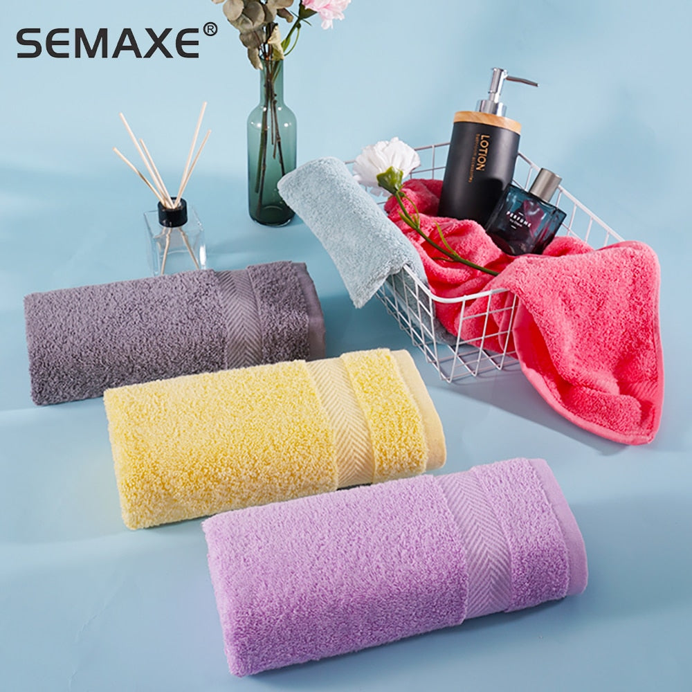 SEMAXE towel 40 * 70 soft, water-absorbent, non-fading 100% cotton hand towel suitable for SPA family bathroom