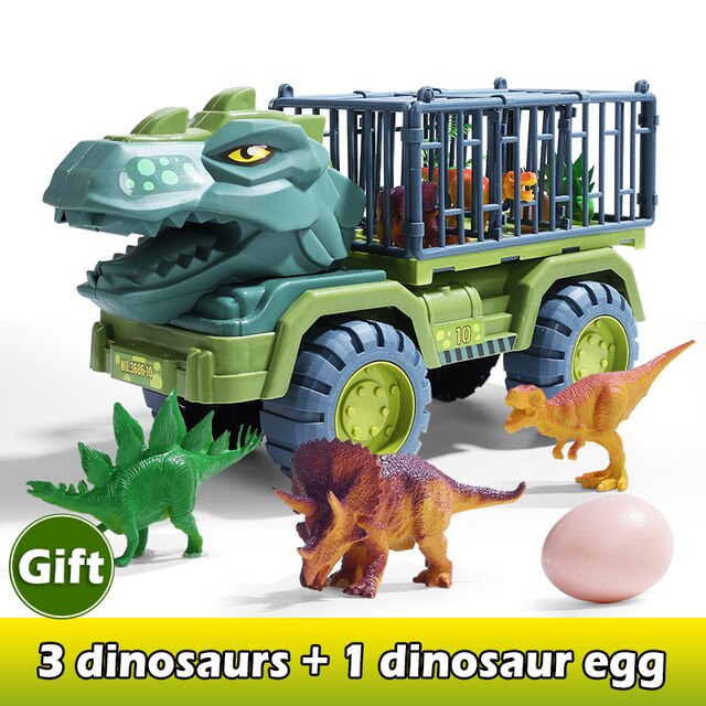 Dinosaur Vehicle Car Toy Dinosaurs Transport Car Carrier Truck Toy Inertia Vehicle Toy With Dinosaur Gift For Children
