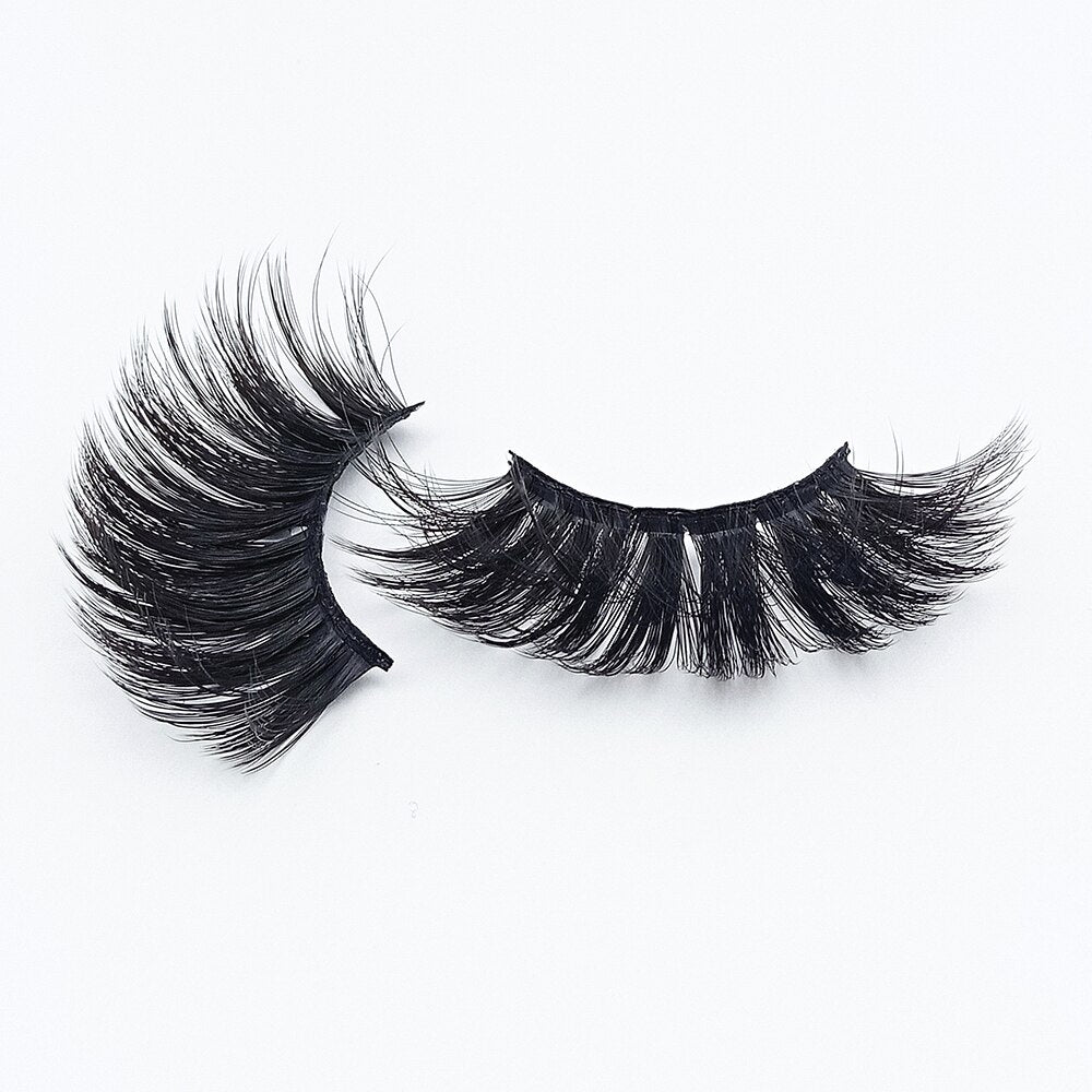 3/5/8 Pairs 3D Mink Lashes 25mm Dramatic Volume Eyelashes Mink Natural Long Silk Eyelashes Beauty Makeup Eyelash Extension Tool