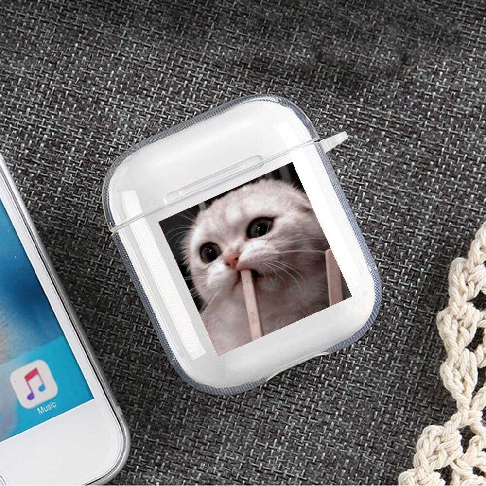 TPU Cover For Apple Airpods 2/1 3 Earphone Coque Soft TPU Cute Cat Protector Fundas Airpods Pro Air Pods 3 Covers Earpods Case