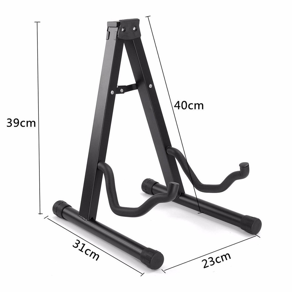 Portable Universal Guitar Stand Black Folding Tripod Stand Acoustic Classical Electric Guitar Stand Bass Holder Multifunctional